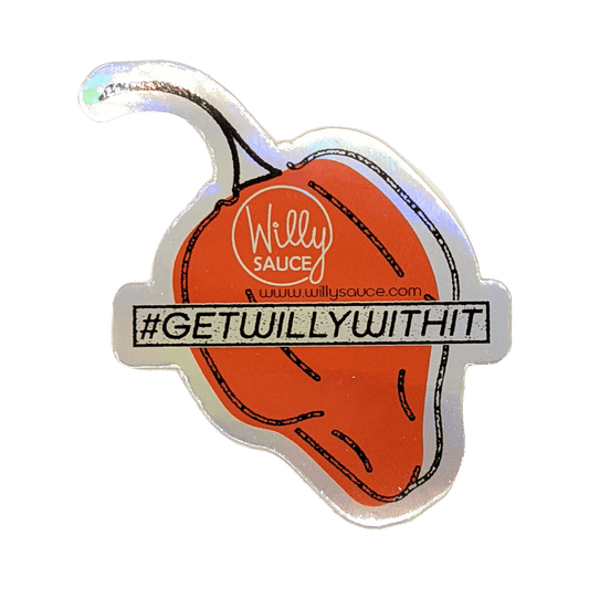 #GETWILLYWITHIT Habanero Pepper Sticker