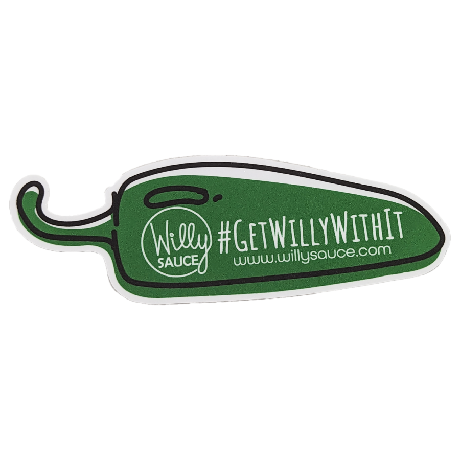 #GETWILLYWITHIT Jalapeno Pepper Sticker