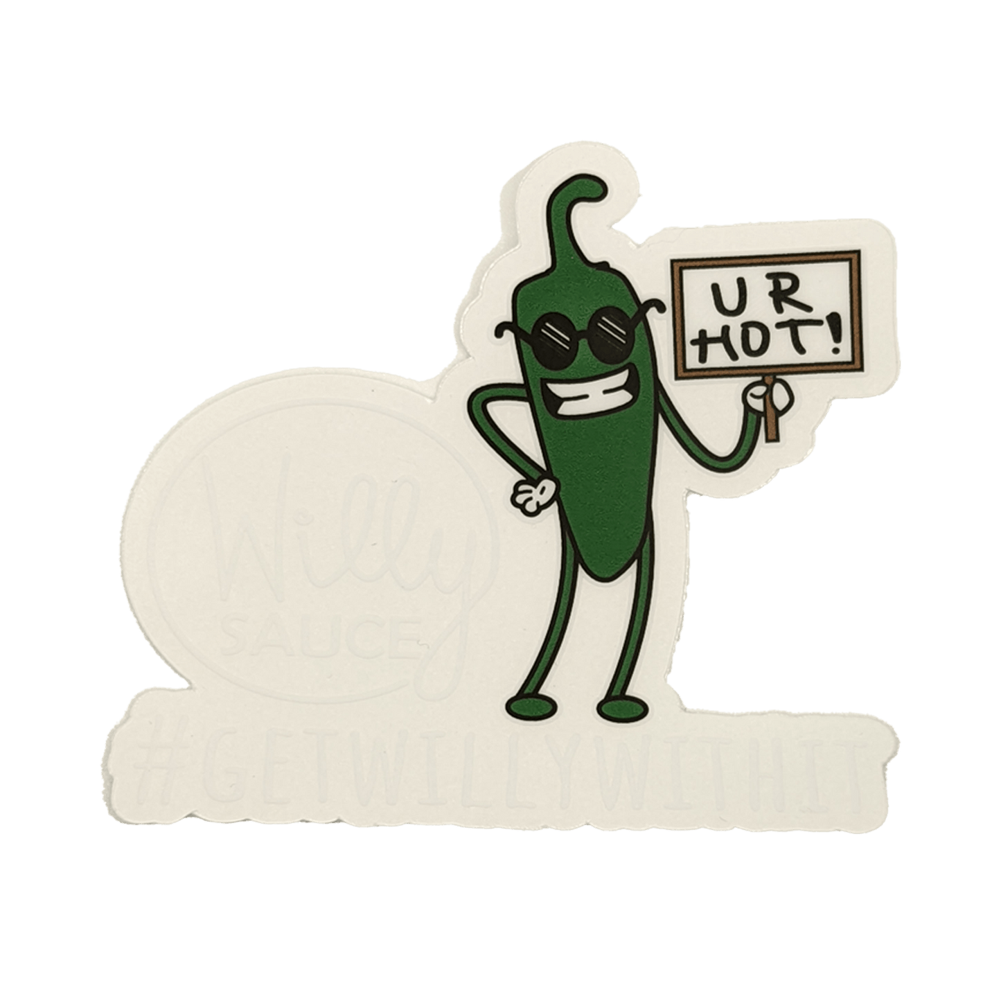 U R HOT Clear Sticker
