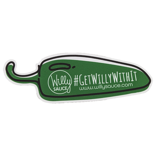#GETWILLYWITHIT Jalapeno Pepper Sticker